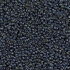 Miyuki rocailles Perlen 15/0 - Gunmetal iris 15-456